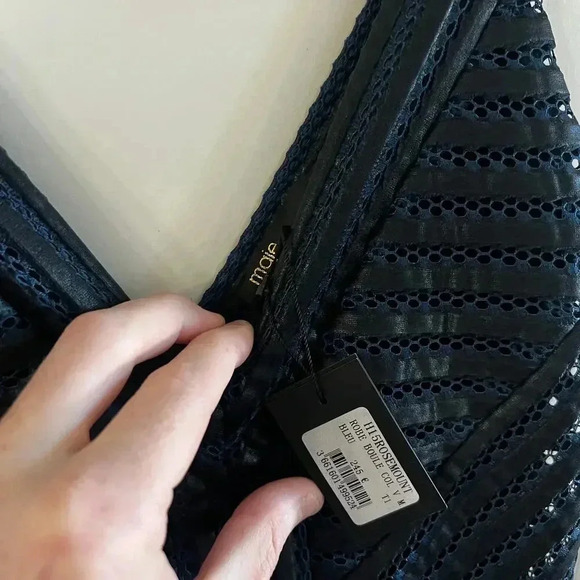 840 NWT Maje Mini Dress Size Medium - Picture 4 of 5